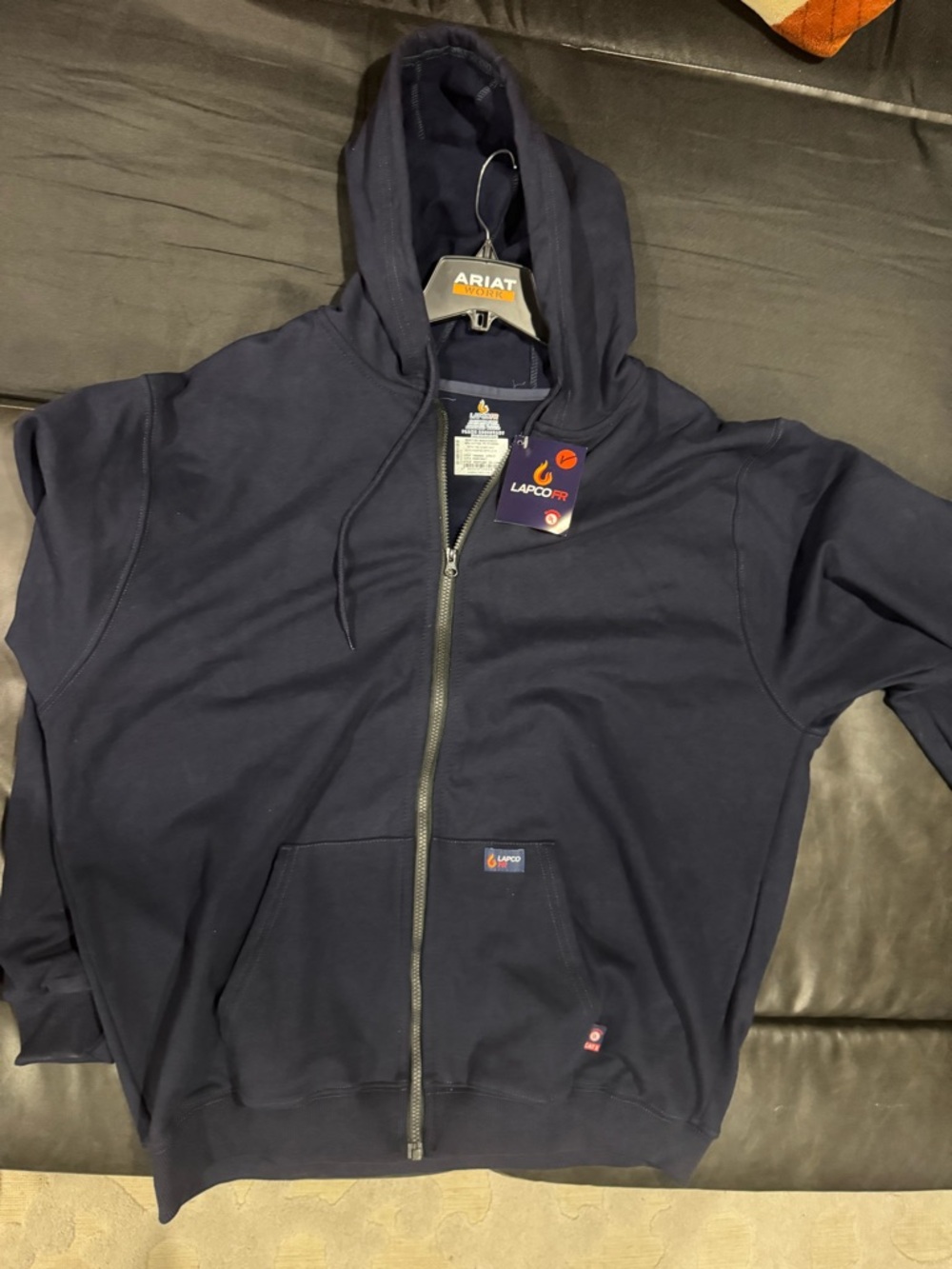 Ariat Men’s Navy Lightweight Zip Hoodie